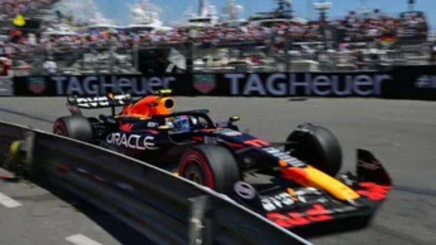 ‘Checo’ Pérez choca contra un muro y se interrumpe la clasificación del GP de Mónaco