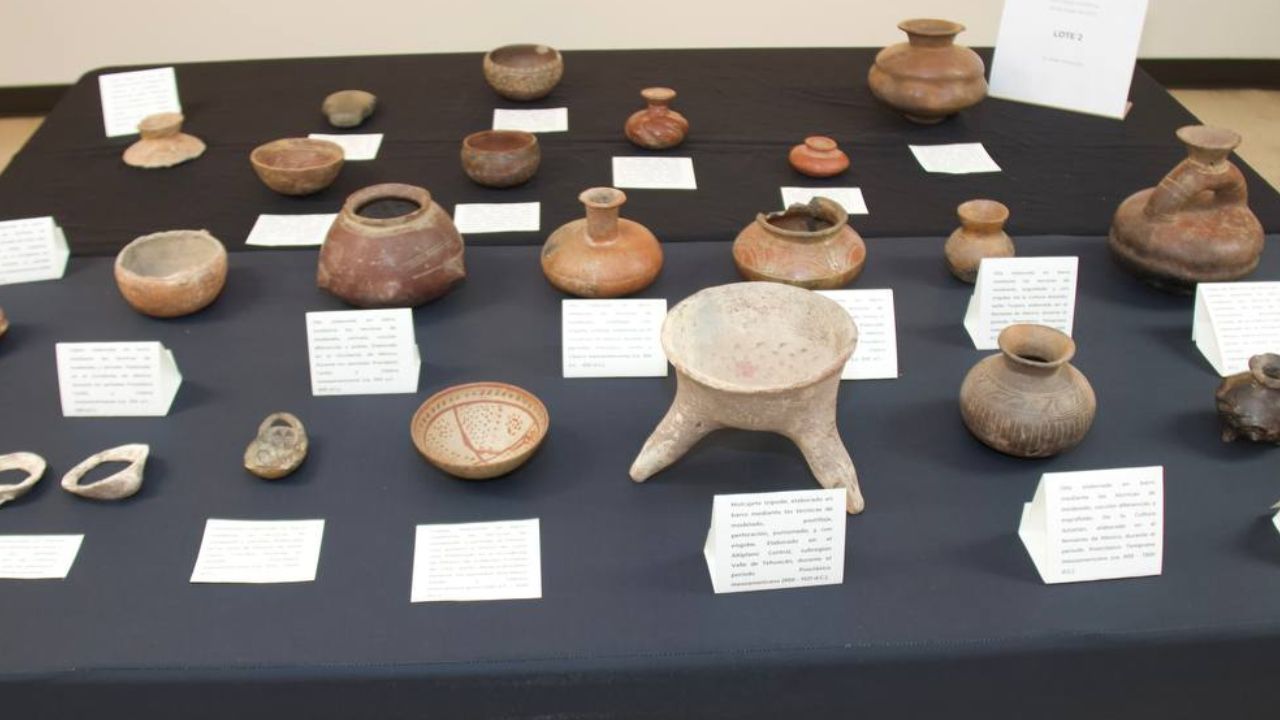 México recupera 65 piezas arqueológicas en San Diego, EUA