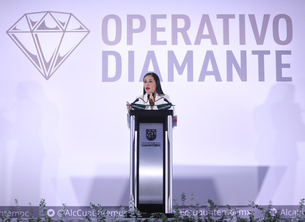 Sandra Cuevas presenta el primer informe sobre Operativo Diamante: "se está construyendo la nueva capital"