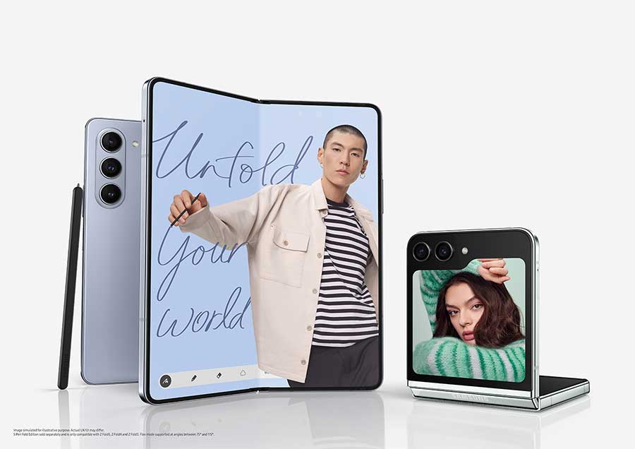 Samsung presenta los nuevos smartphones plegables: Galaxy Z Flip5 y Galaxy Z Fold5