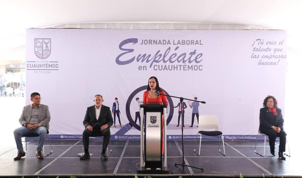 La alcaldesa, Sandra Cuevas,  inauguró  la Jornada Laboral Empléate en Cuauhtémoc