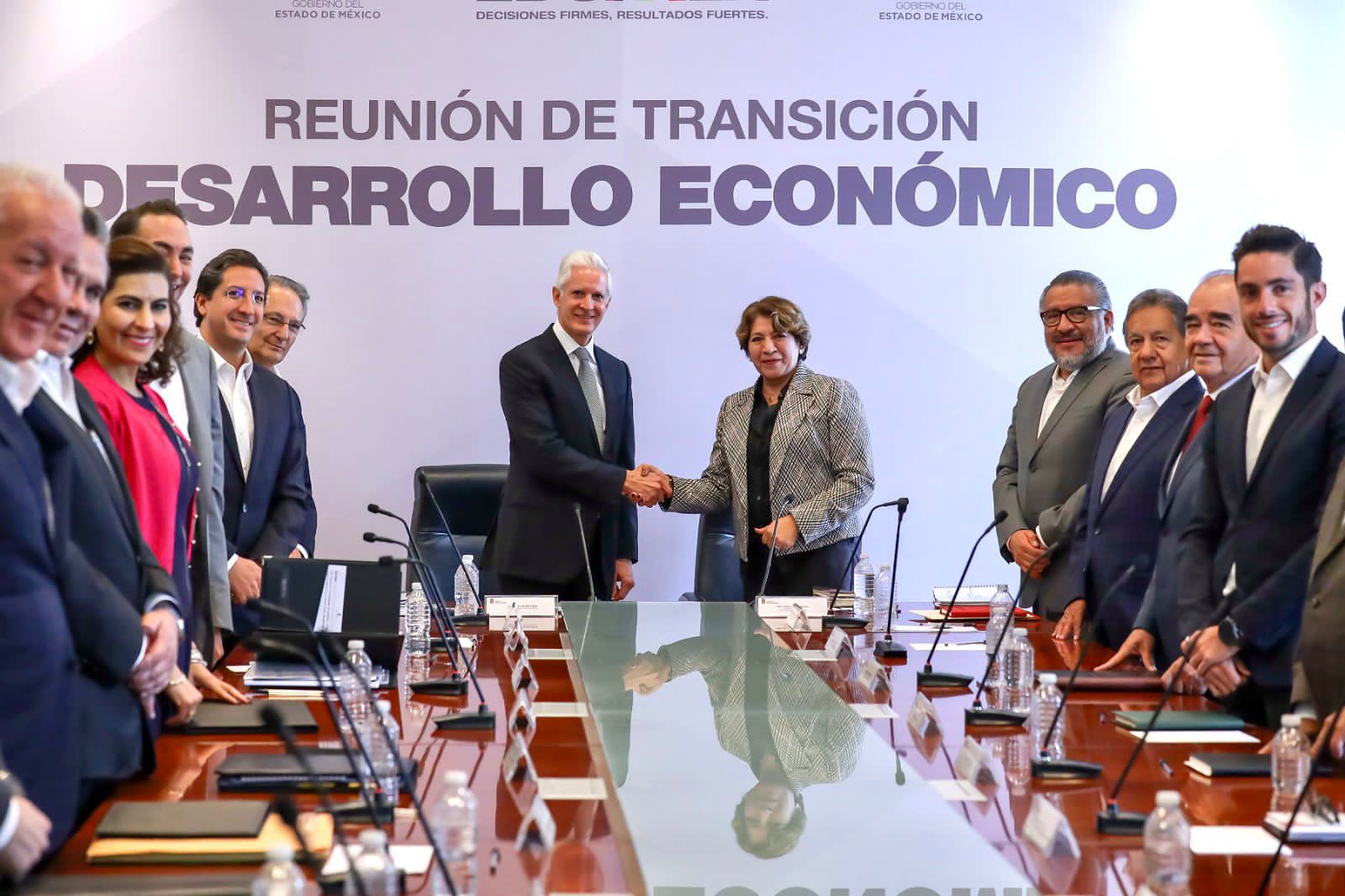 Delfina Gómez, Gobernadora Electa, revisa “Desarrollo Económico” del Estado de México en última reunión de transición