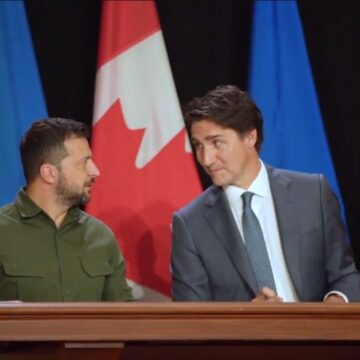 Canadá apoyará a Ucrania “todo el tiempo que sea necesario”, dice Trudeau a Zelenski