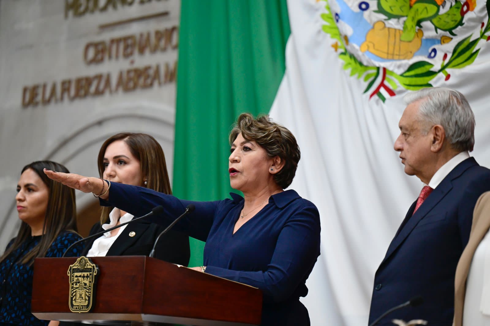Delfina Gómez Álvarez hace historia: es la primera Gobernadora del Estado de México