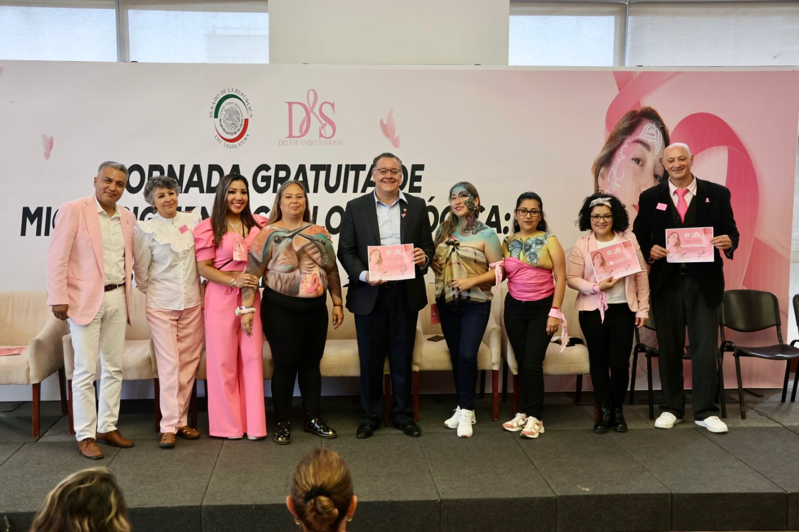 En el Día Internacional de lucha contra el Cáncer de Mama, el Senador Gabriel García brinda "Jornada Gratuita de Micropigmentación Oncológica" en el Senado