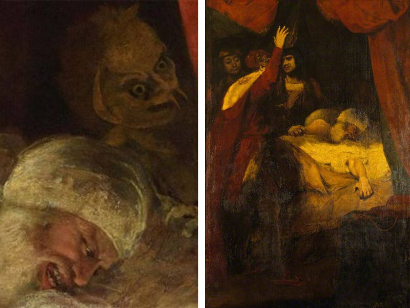 Hallan perturbador demonio durante restauración en pintura del Siglo XVIII