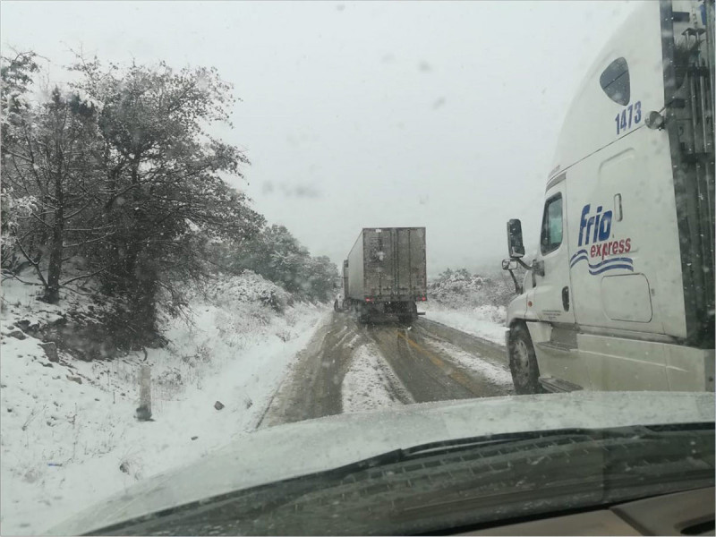 Se registran heladas en sierras de Chihuahua, Coahuila, Durango, Sonora y Zacatecas