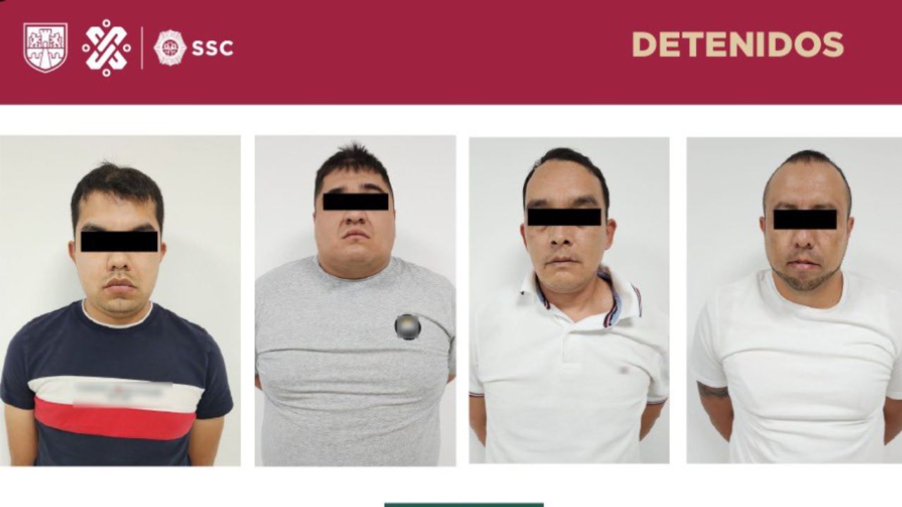 Detienen a 4 presuntos criminales por robo de casa habitación en Coyoacán