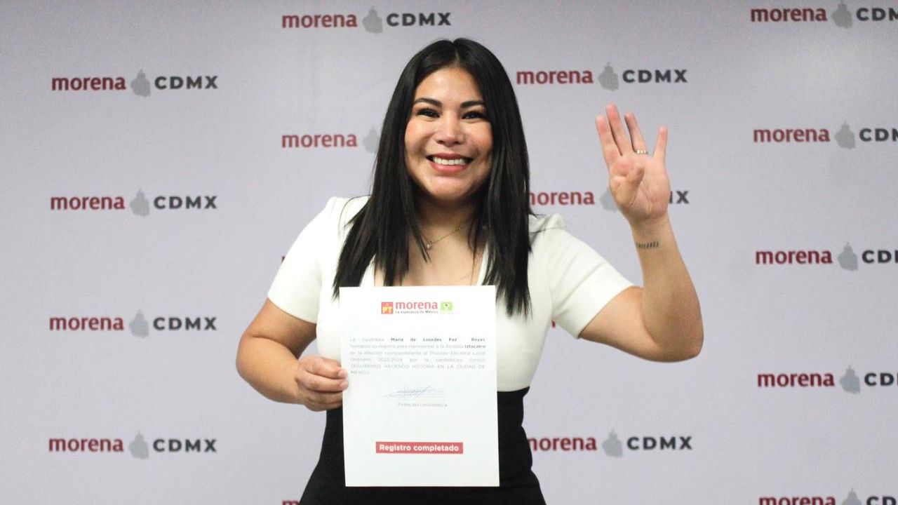 Lourdes Paz se registra como candidata de Morena a alcaldesa de Iztacalco