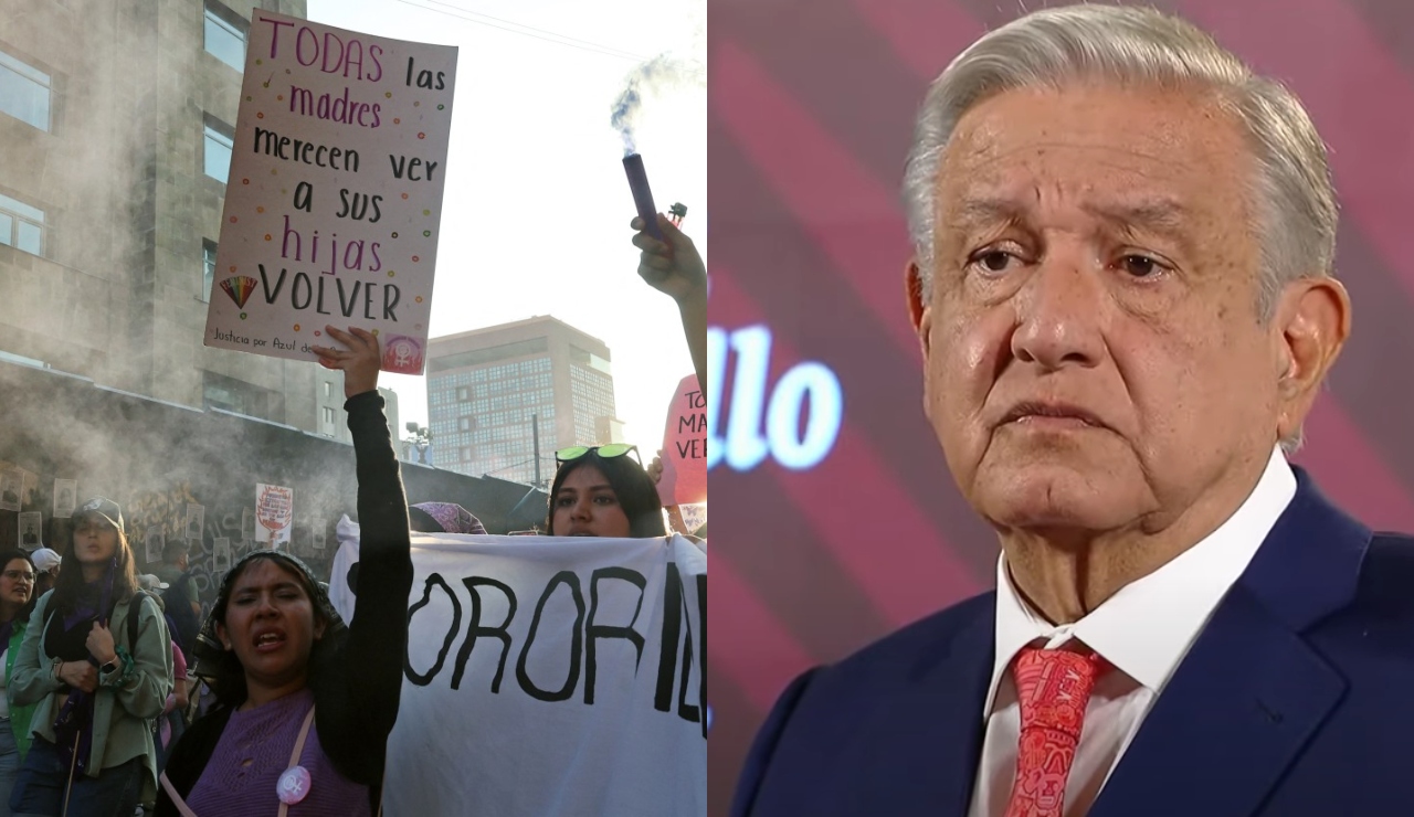Agradece AMLO a mujeres por marcha pacífica el 8M
