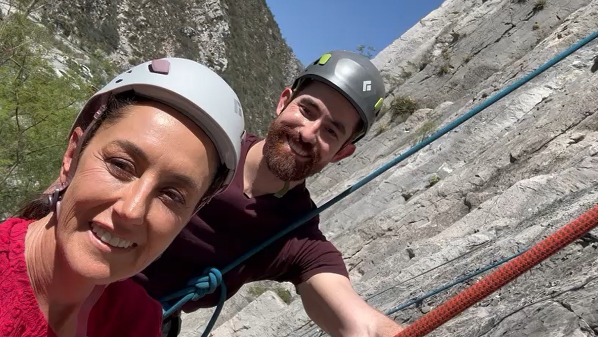 Sheinbaum y Cantú recorren huasteca en Santa Catarina, NL