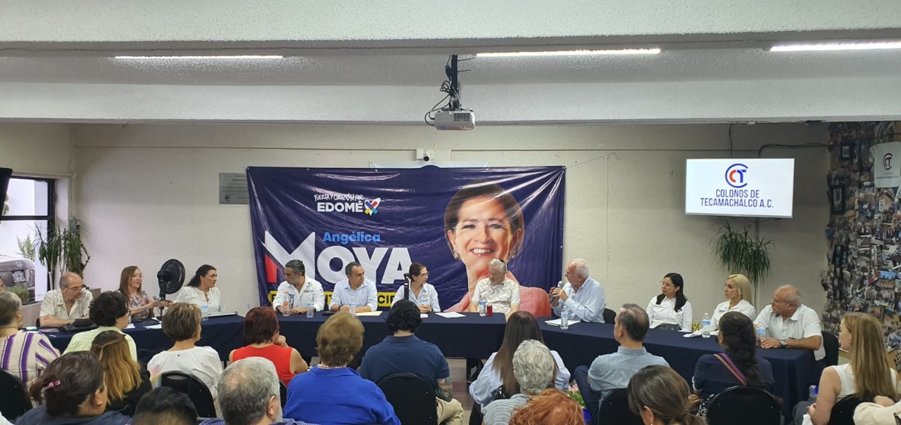 Angélica Moya dialogó con Colonos de Tecamachalco y se comprometió a resolver diversos problemas en la demarcación