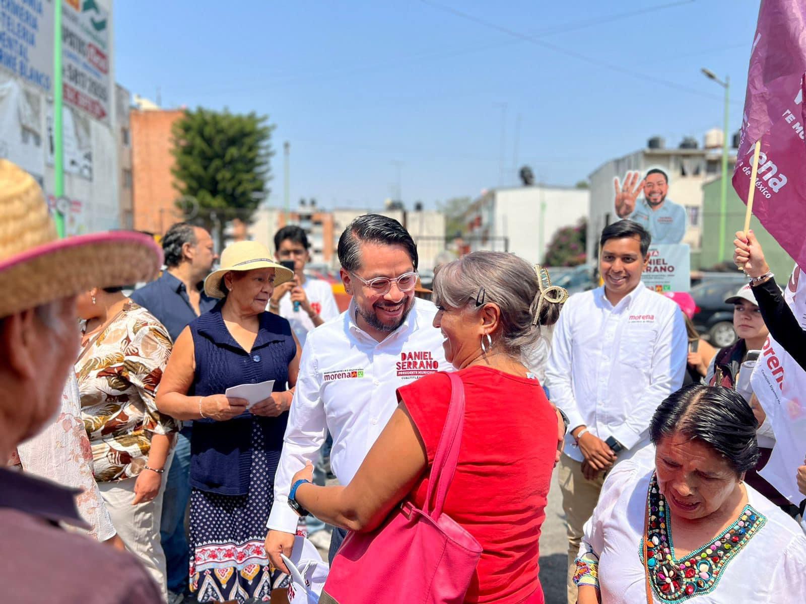 A la cabeza va campaña de Daniel Serrano en Izcalli: Anuncia gratuidad en nivel medio