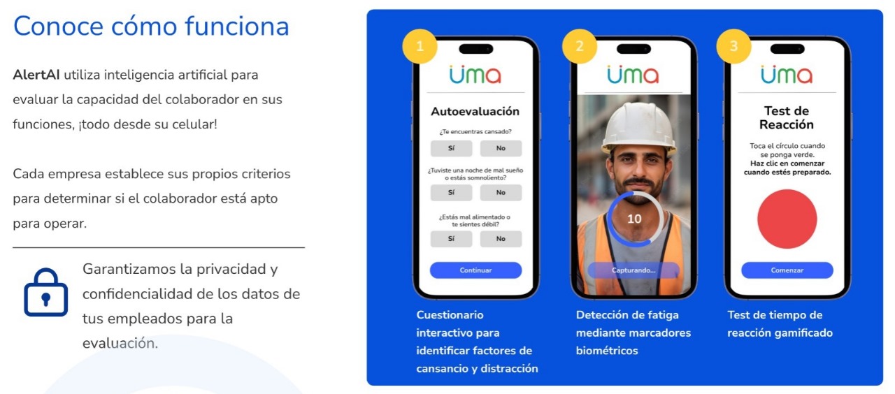 ÜMA Salud lanza AlertAI: innovador software de detección de fatiga mediante selfies