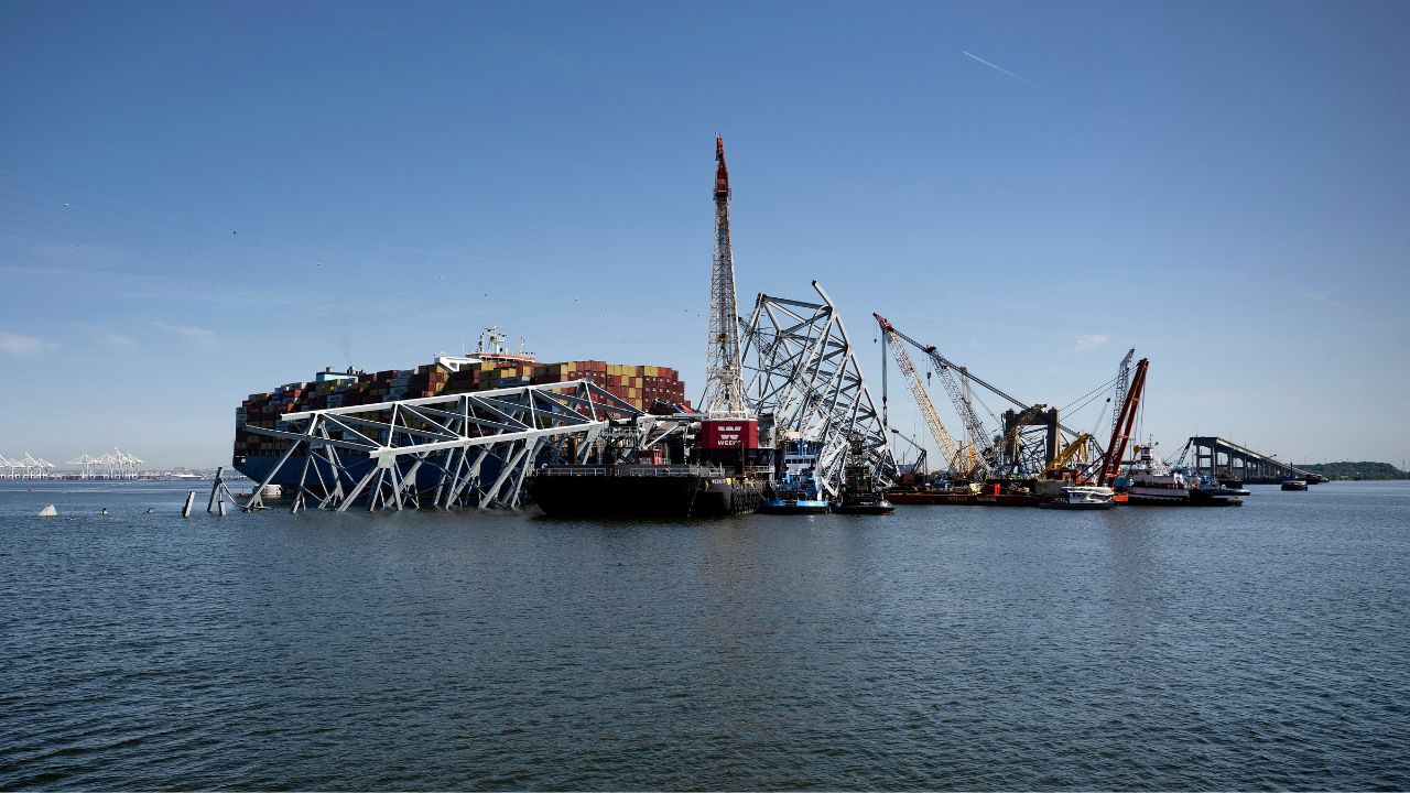 Hallan cuerpo del último trabajador fallecido en derrumbe del puente de Baltimore