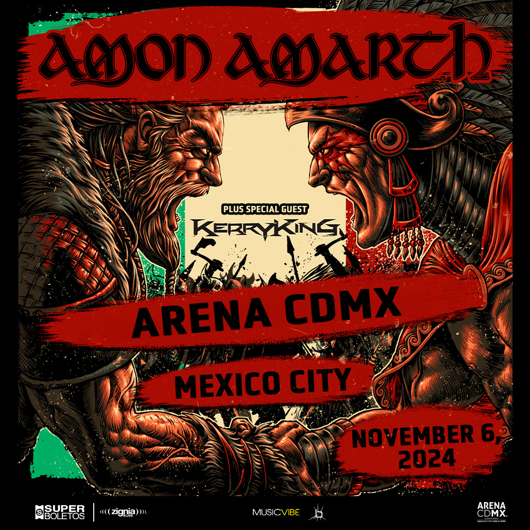 AMON AMARTH Y KERRY KING listos para incendiar la arena cdmx en el evento del año