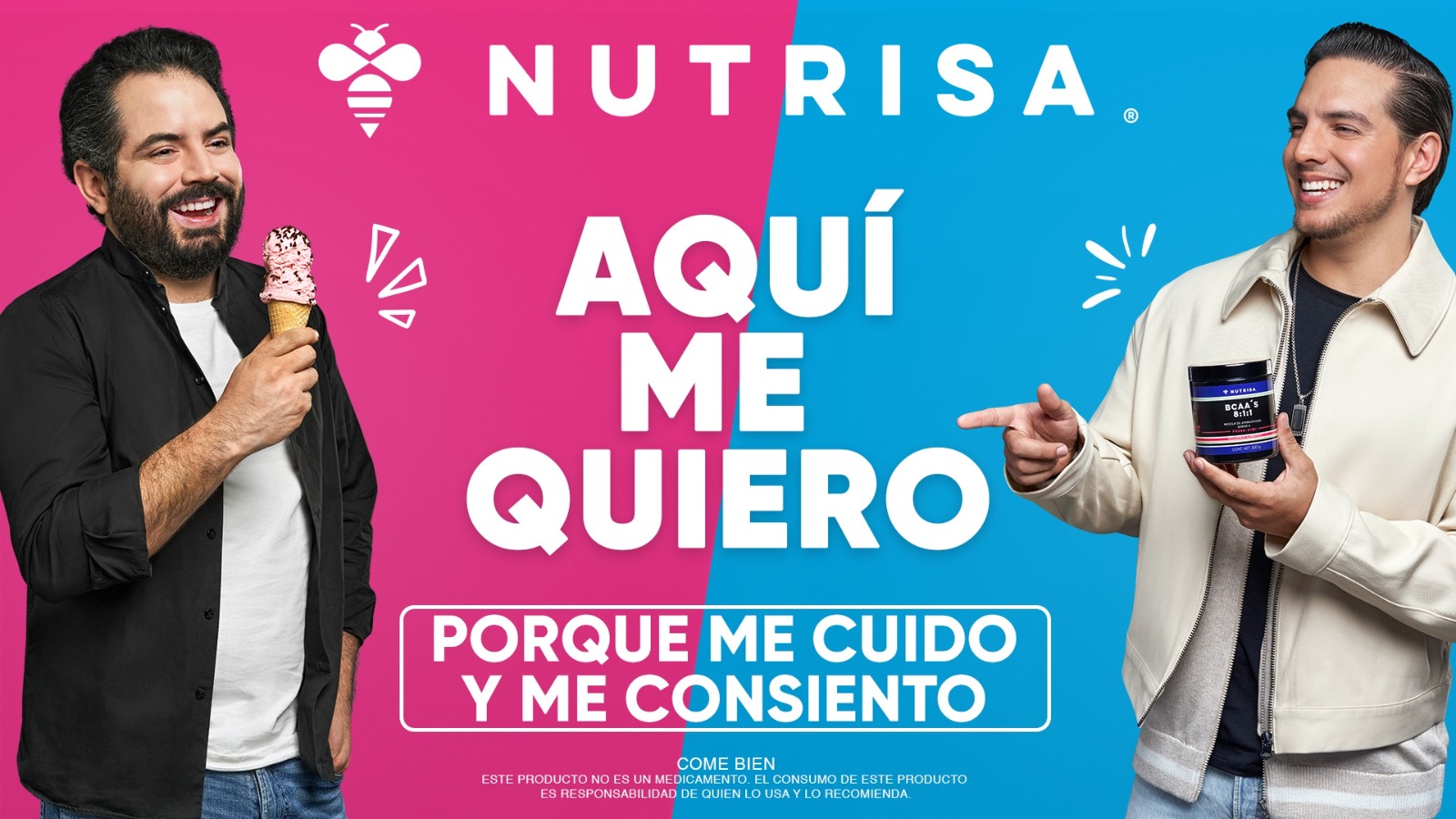 Vadhir y José Eduardo Derbez protagonizan la campaña de Nutrisa “Aquí Me Quiero”