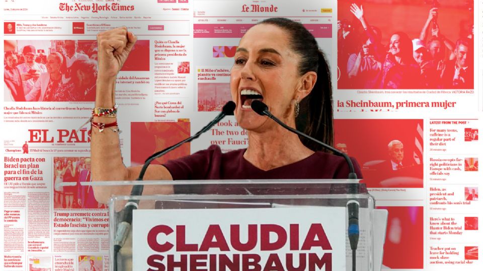 Medios internacionales destacan a Claudia Sheinbaum como la primera mujer presidenta en México