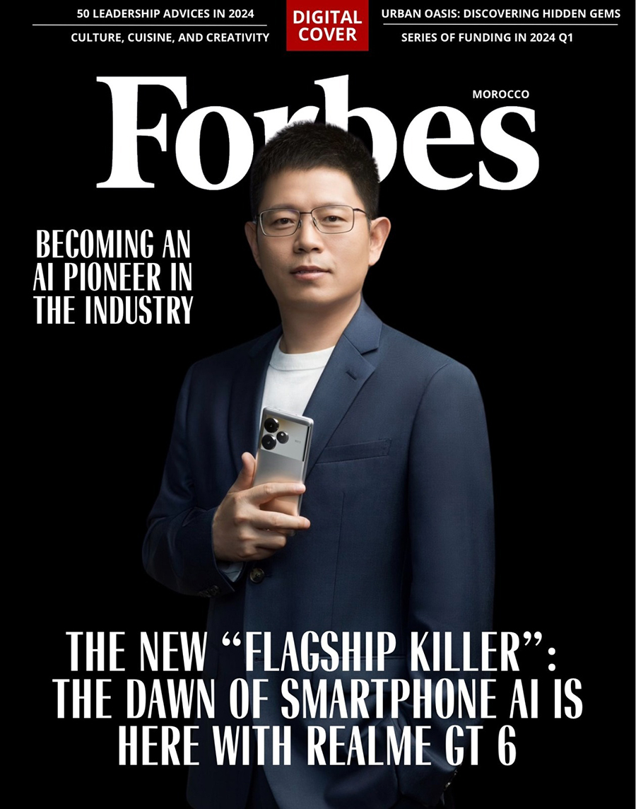 Sky Li, CEO de realme, aparece en la portada de Forbes y anuncia el regreso de GT con IA