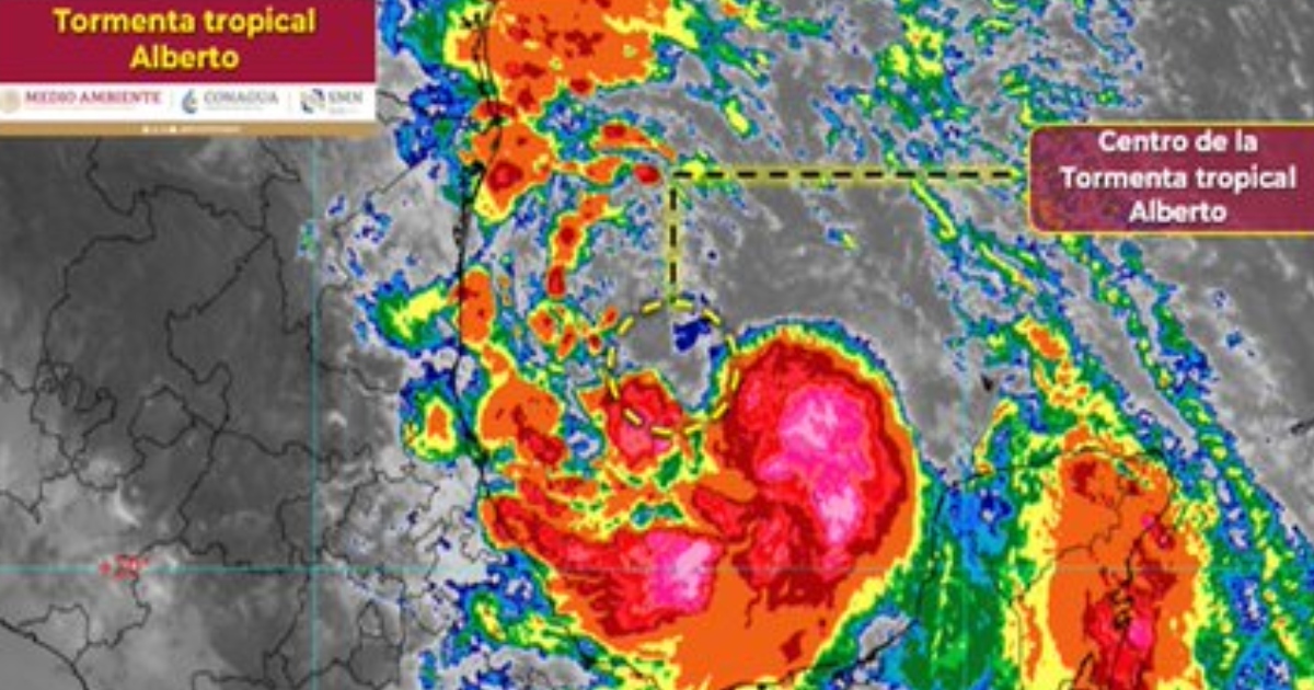 Se forma la tormenta tropical “Alberto”; sin clases 4 estados
