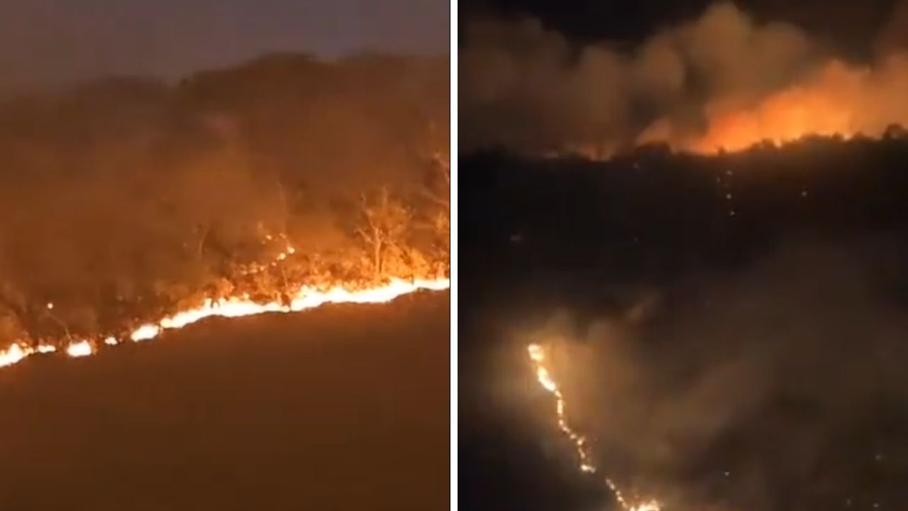 Fuerte incendio en Subida a Chalma moviliza brigadas de rescate