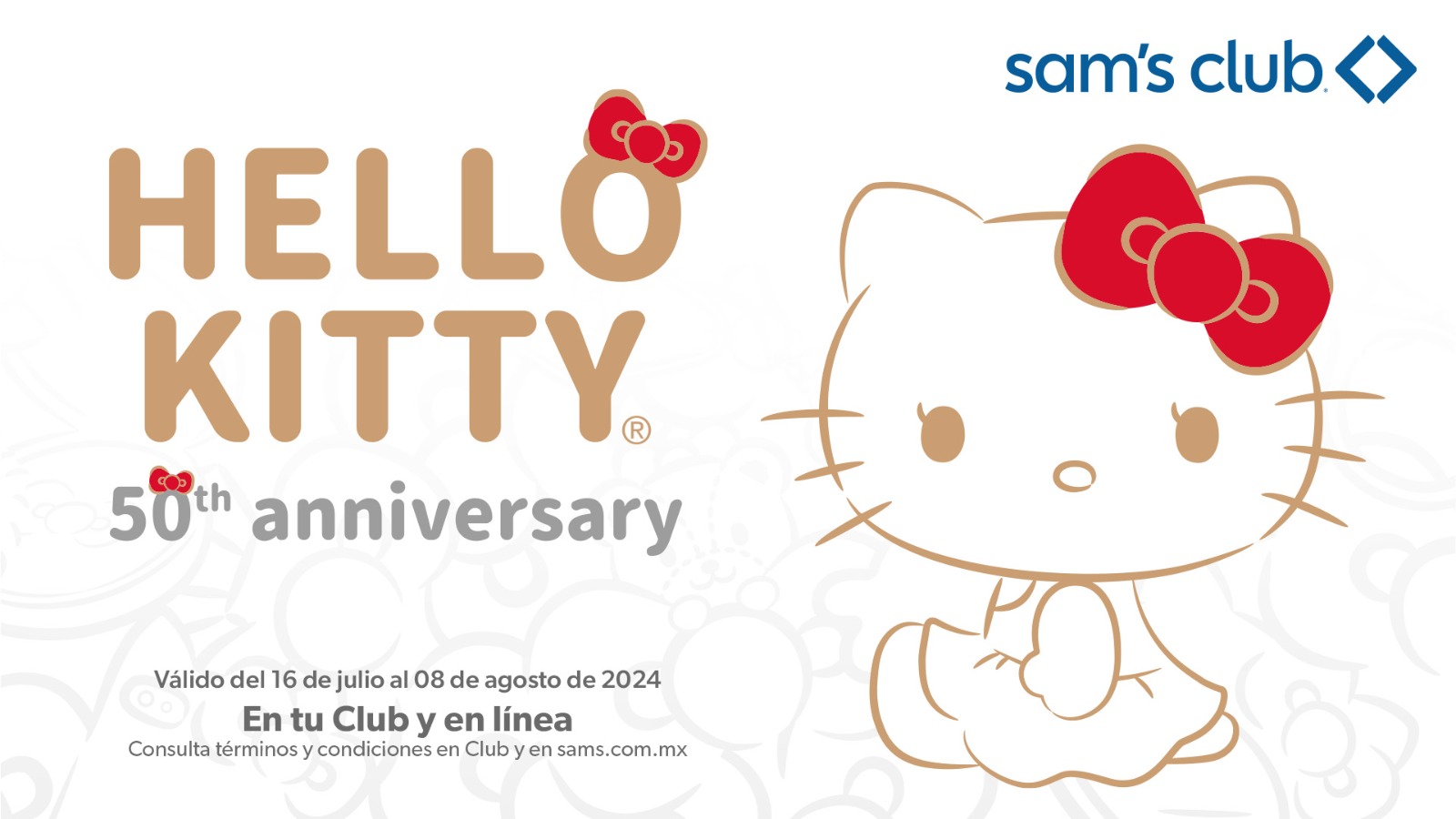 Hello Kitty cumple 50 años y Sam’s Club lo festeja con productos increíbles