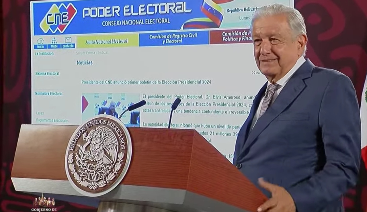 “Vamos a esperar a que terminen de contar los votos”, dice AMLO sobre elección en Venezuela