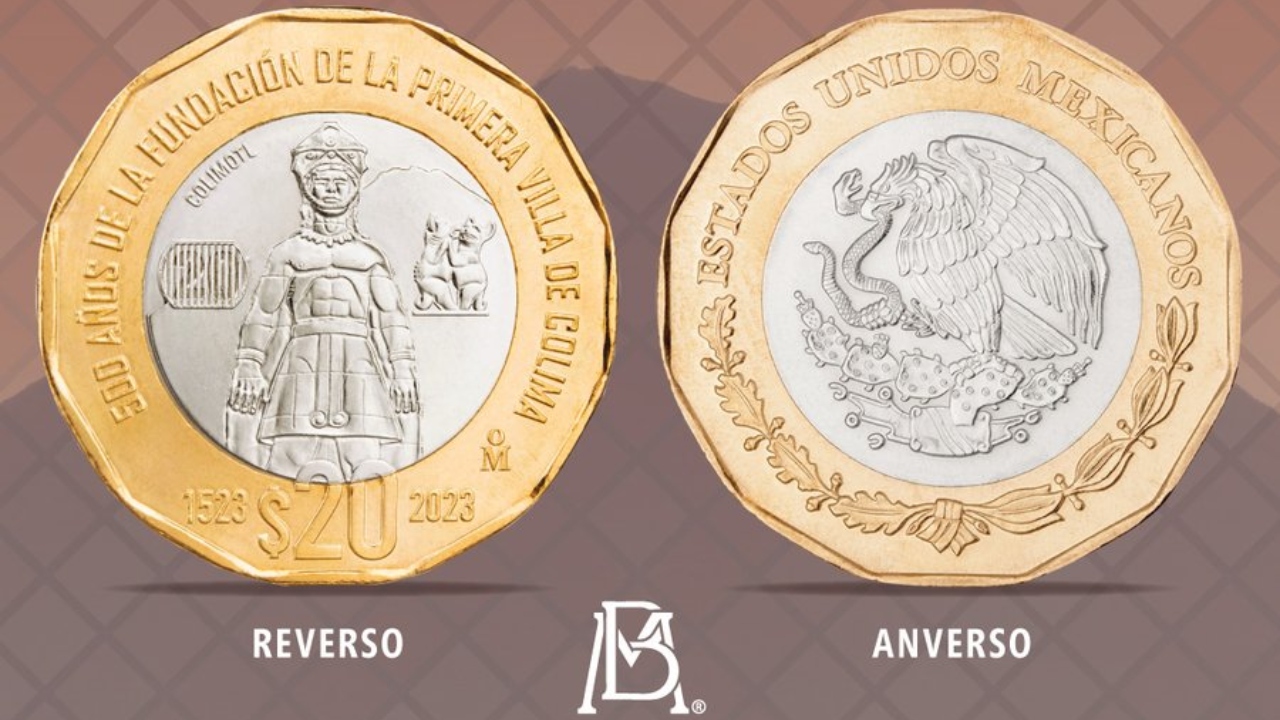 Banxico presenta y presume nueva moneda de 20 pesos alusiva a Colima