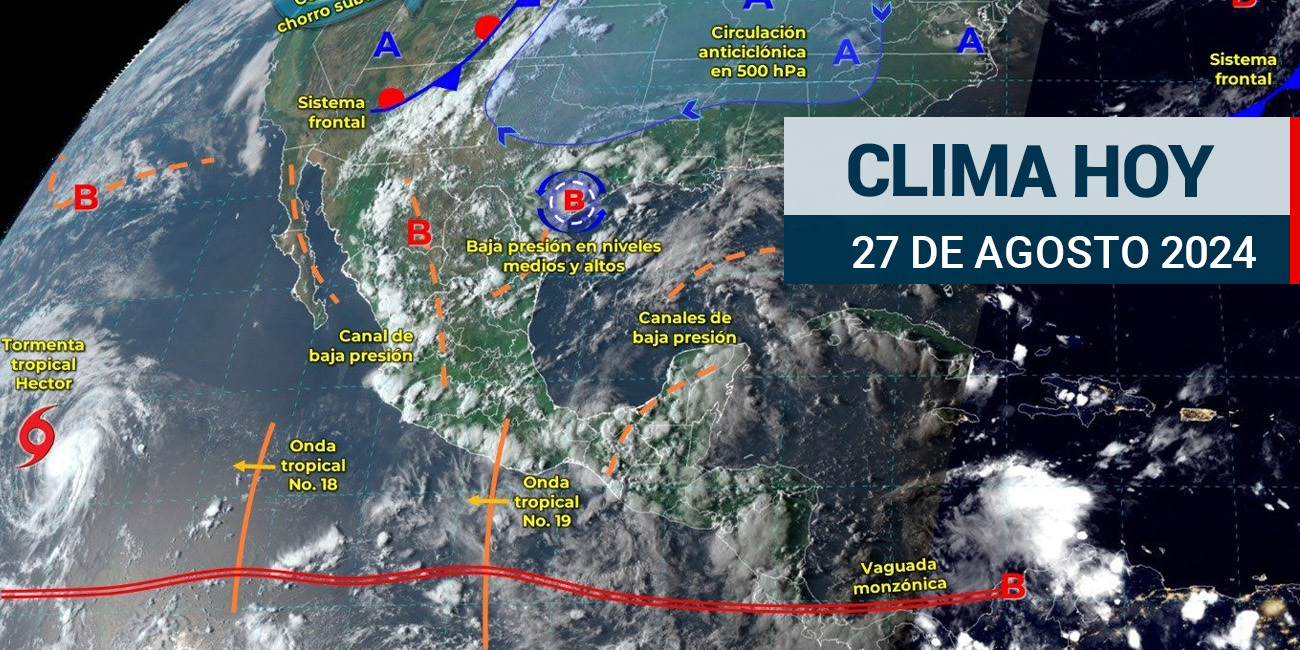 Continuarán las lluvias en gran parte del país