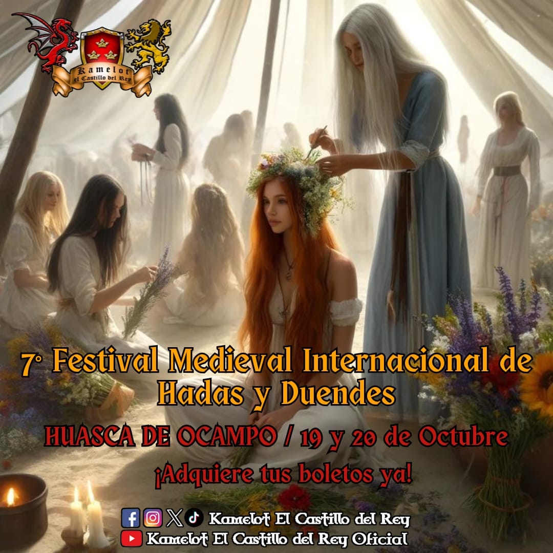 Presentan el 7º. FESTIVAL INTERNACIONAL MEDIEVAL DE HADAS  y DUENDES EN HUASCA DE OCAMPO, HIDALGO