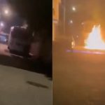 Extorsionadores incendian unidad de transporte público en Chimalhuacán