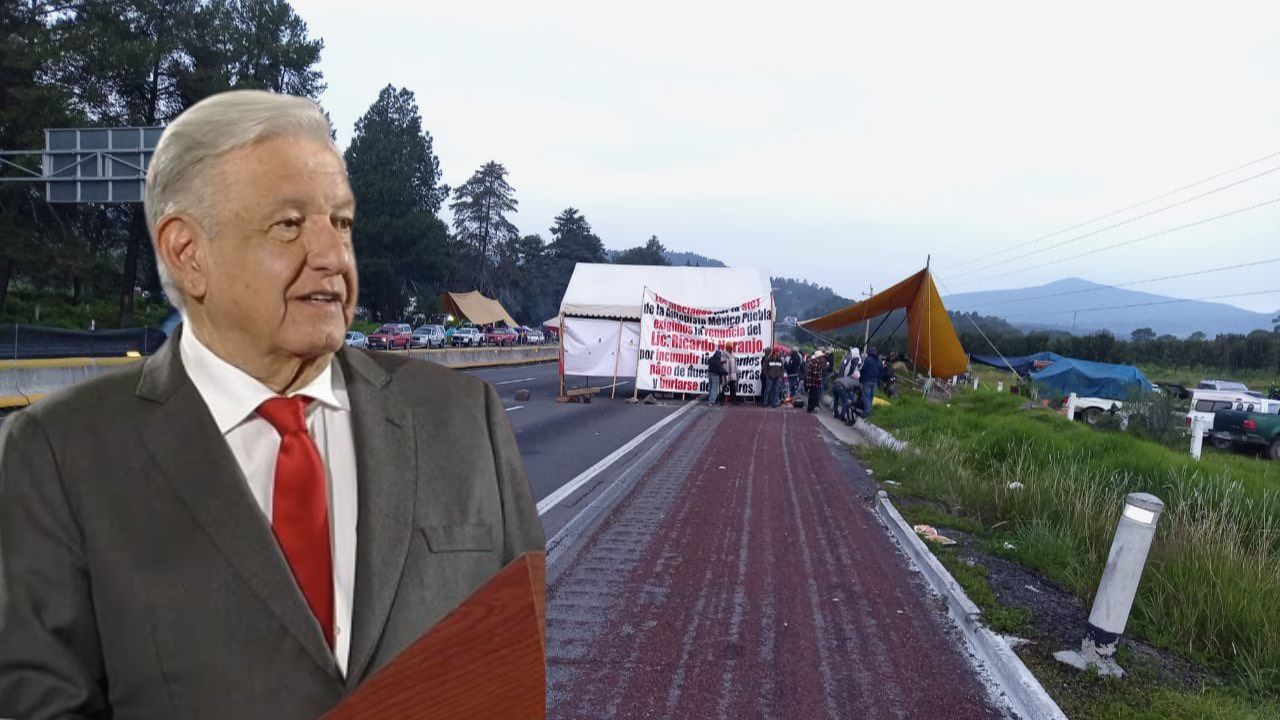 AMLO promete pago “justo” a ejidatarios que bloquean autopista México-Puebla