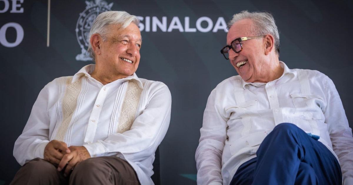 Celebra AMLO “valor civil” de Rubén Rocha ante dicho de “El Mayo” Zambada