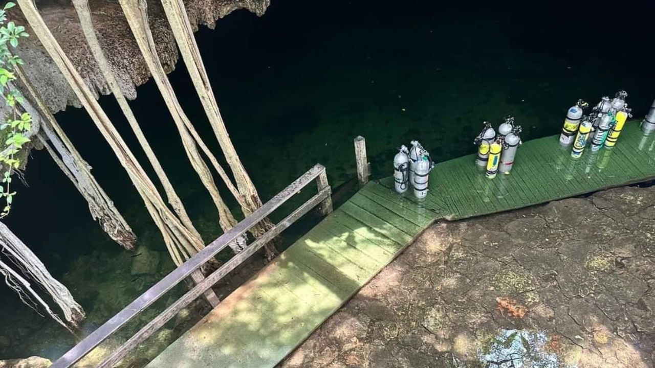 Encuentran sin vida a buzo argentino desaparecido en cenote de Yucatán