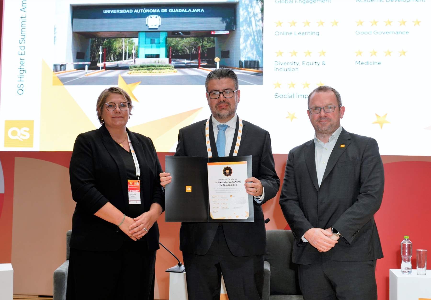 UAG reafirma su excelencia con las 5 estrellas del QS Rating