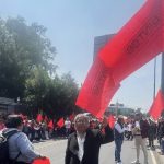 Tensión en Palacio Nacional por protesta del PJF previo a reunión con empresarios de EUA