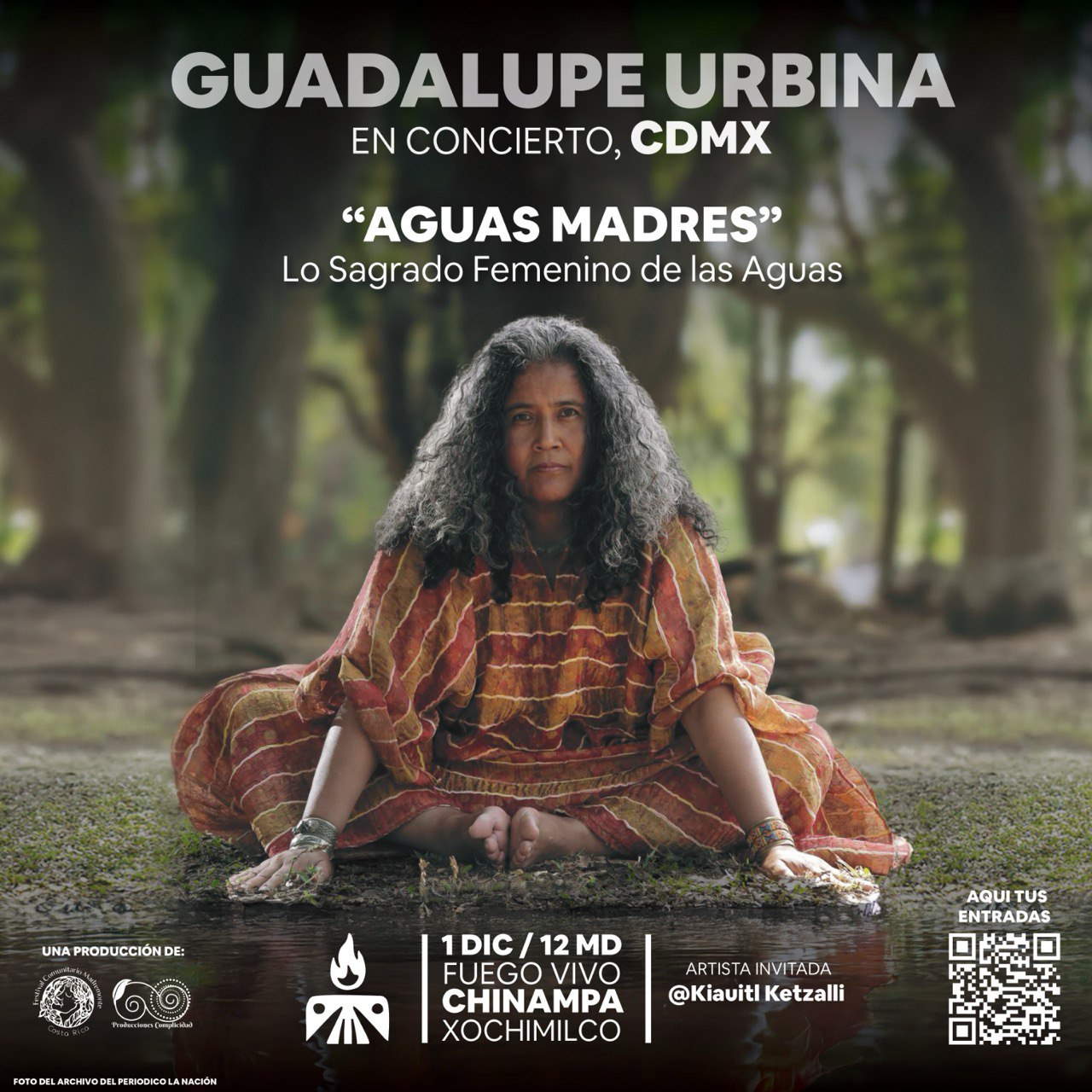 Guadalupe Urbina regresa a México para celebrar  “Lo Sagrado Femenino de las Aguas”