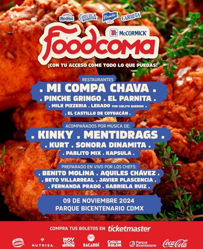 Este fin de semana se realizará la primera edición de Foodcoma