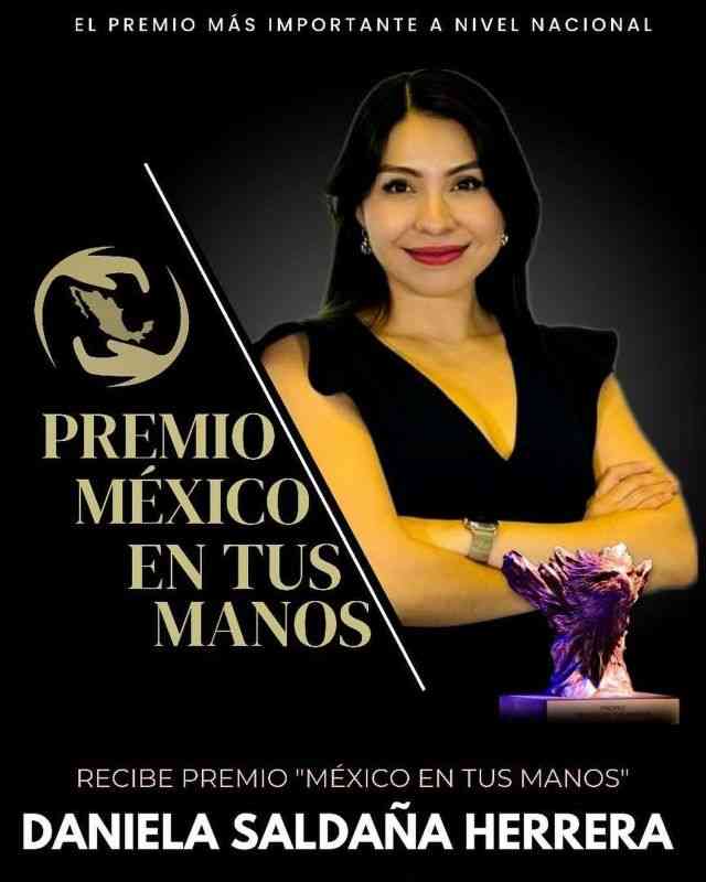 Daniela Saldaña Herrera es reconocida con el Premio “México en tus Manos”