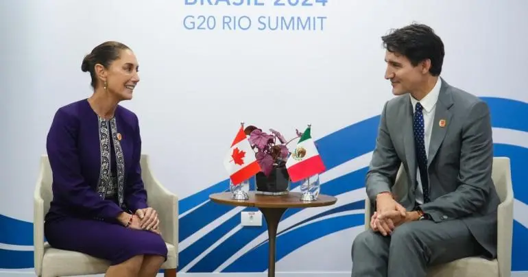 Trudeau plantea a Sheinbaum inquietudes sobre inversiones chinas en México