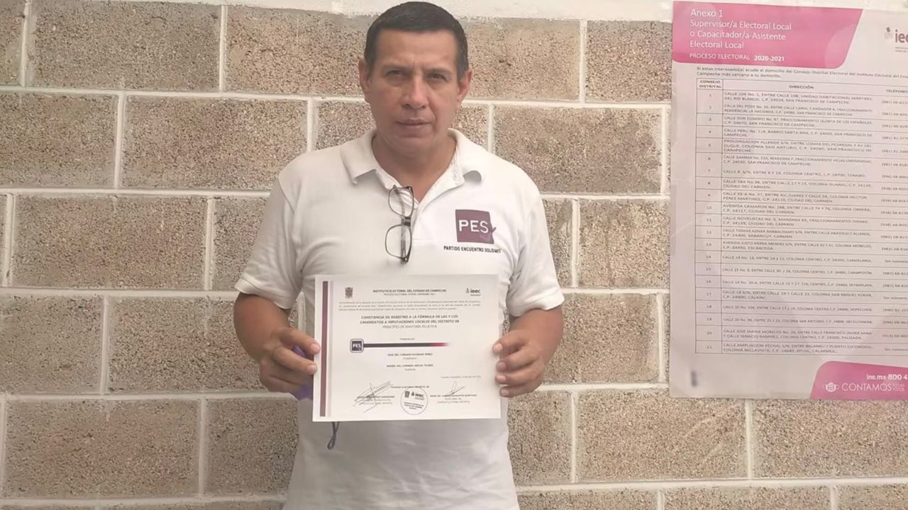 Asesinan a excandidato del PES en Campeche