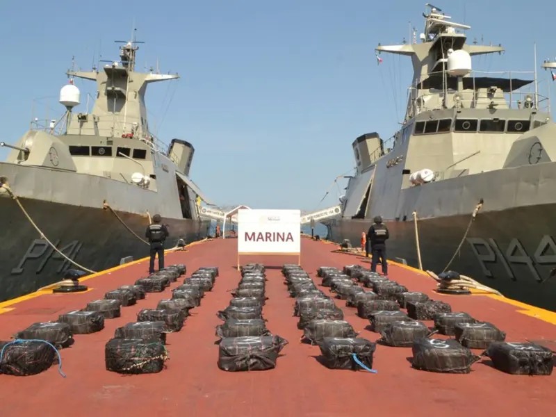 Marina asegura 4.2 toneladas de cocaína en Guerrero