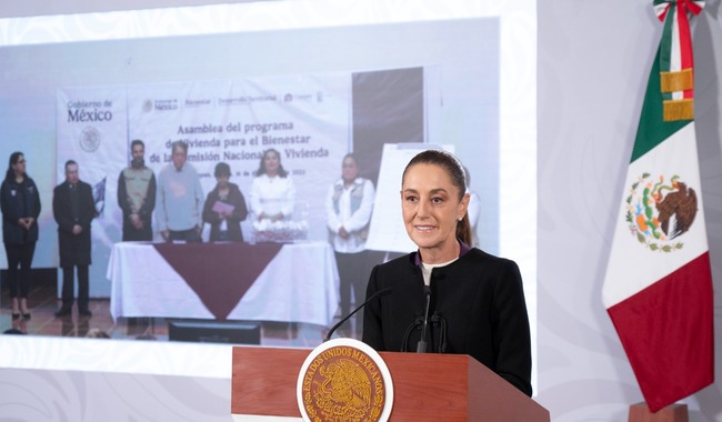 Inician a nivel nacional 154 sorteos de la Conavi para asignación de 31 mil 934 Viviendas para el Bienestar en 147 municipios: Presidenta