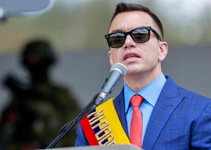 (Multimedia) Presidente de Ecuador busca reforzar lazos con el Foro Económico Mundial en Davos 2026